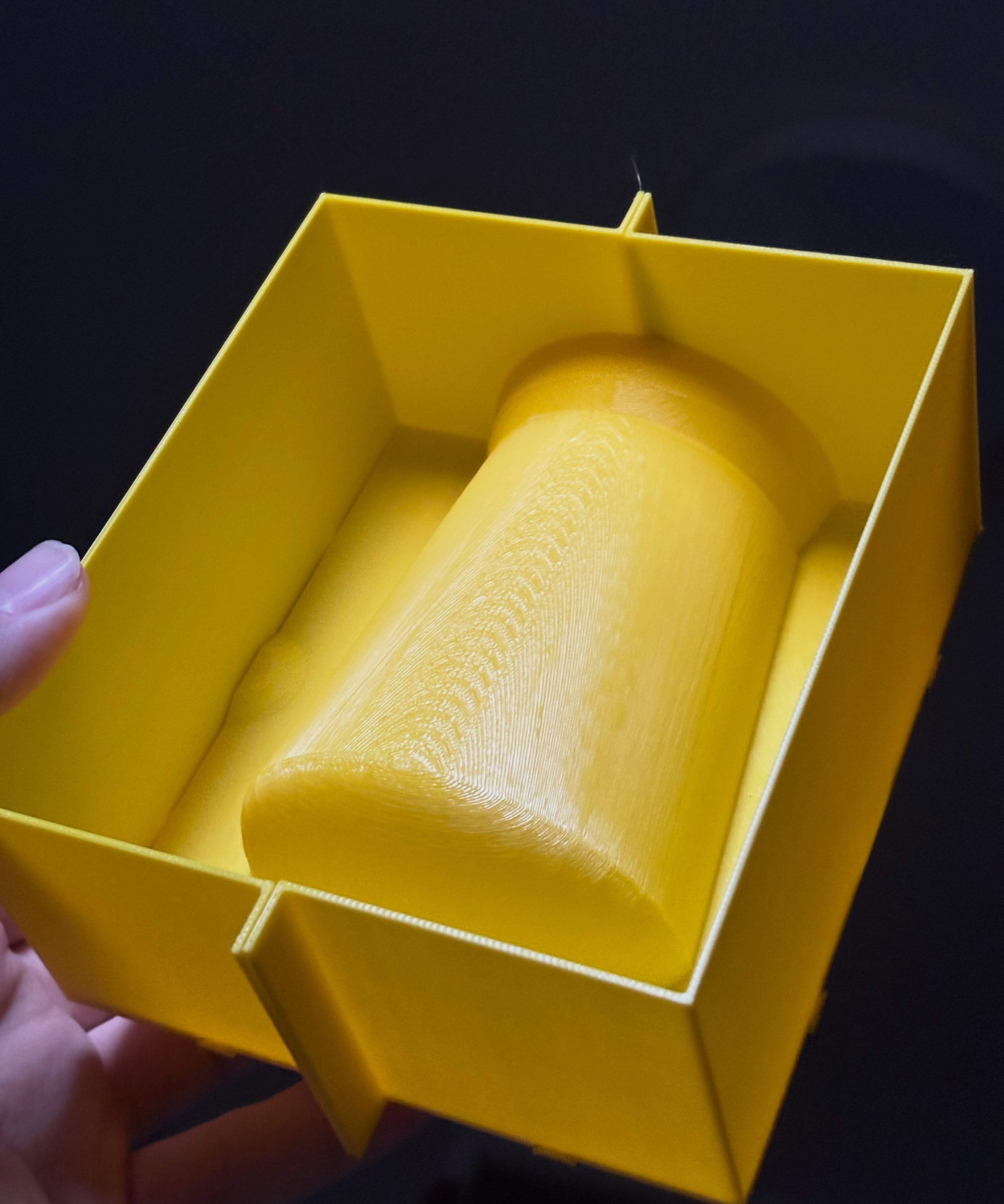 sweet. the pieces fit! generated shell! 
no 3d modelling!